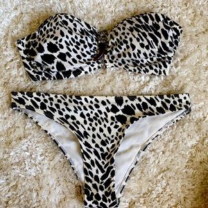 New H&M Animal Print Bikini size 6